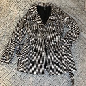 Checkered Pea Coat